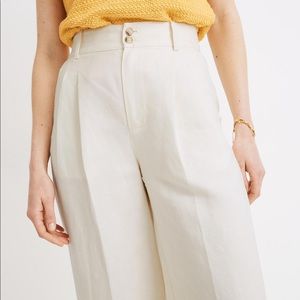 Madewell Pleated Wide-Leg Pants